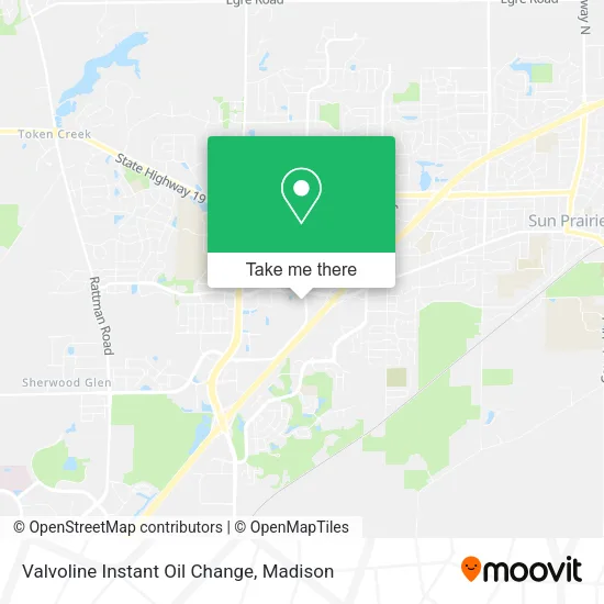 Mapa de Valvoline Instant Oil Change