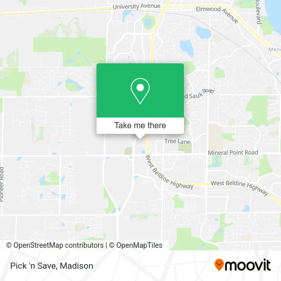 Mapa de Pick 'n Save