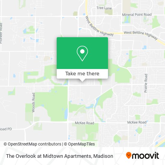 The Overlook at Midtown Apartments map