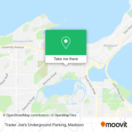 Mapa de Trader Joe's Underground Parking