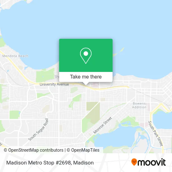 Mapa de Madison Metro Stop #2698