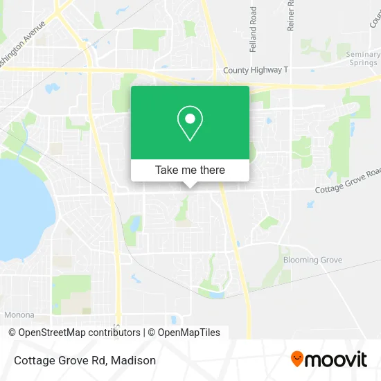 Cottage Grove Rd map