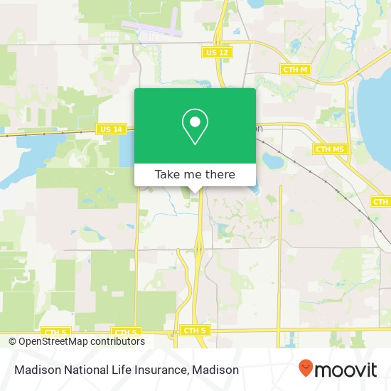 Madison National Life Insurance map
