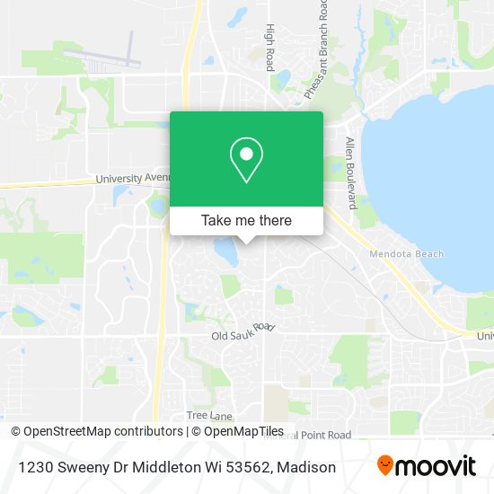 1230 Sweeny Dr Middleton Wi 53562 map