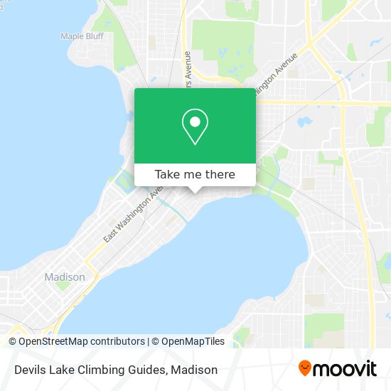 Devils Lake Climbing Guides map