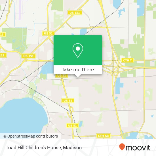 Toad Hill Children's House map