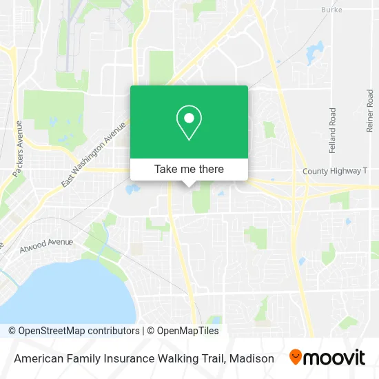 American Family Insurance Walking Trail map