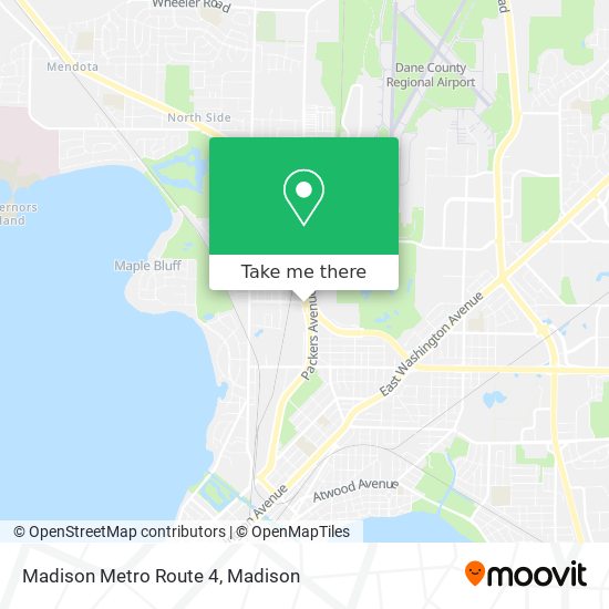 Mapa de Madison Metro Route 4