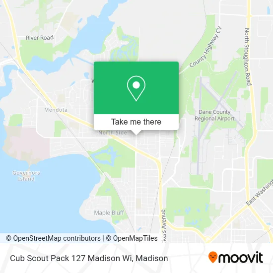 Cub Scout Pack 127 Madison Wi map