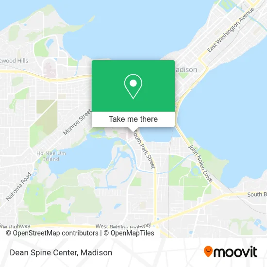 Dean Spine Center map