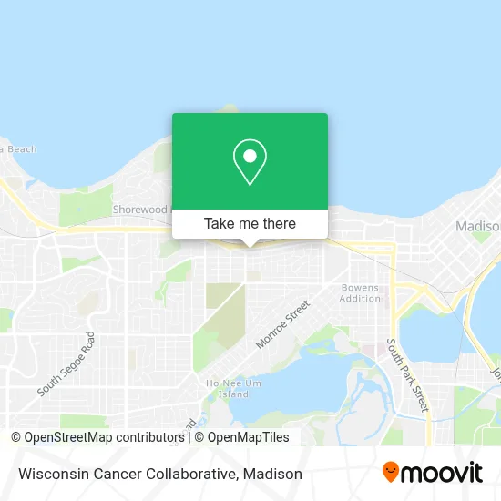 Mapa de Wisconsin Cancer Collaborative
