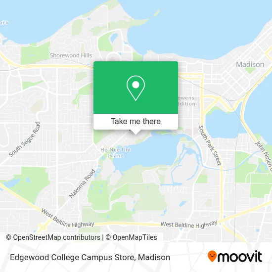 Edgewood College Campus Store map