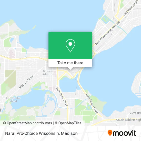 Naral Pro-Choice Wisconsin map