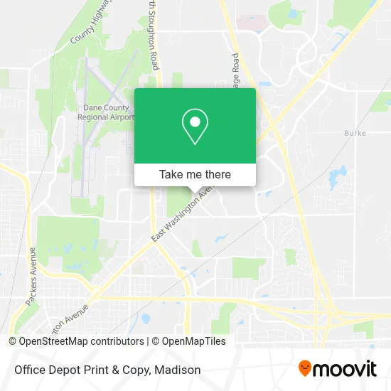 Office Depot Print & Copy map