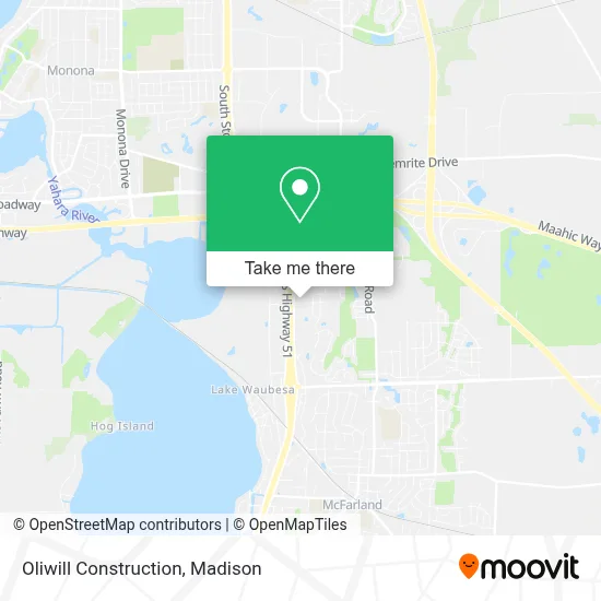 Oliwill Construction map