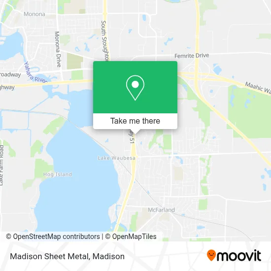 Madison Sheet Metal map