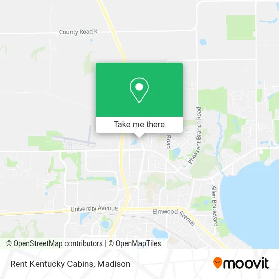 Rent Kentucky Cabins map