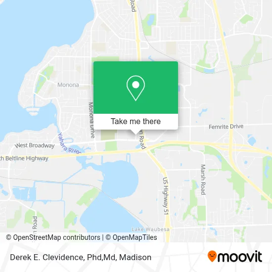 Derek E. Clevidence, Phd,Md map
