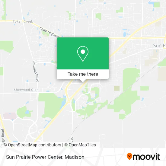 Sun Prairie Power Center map