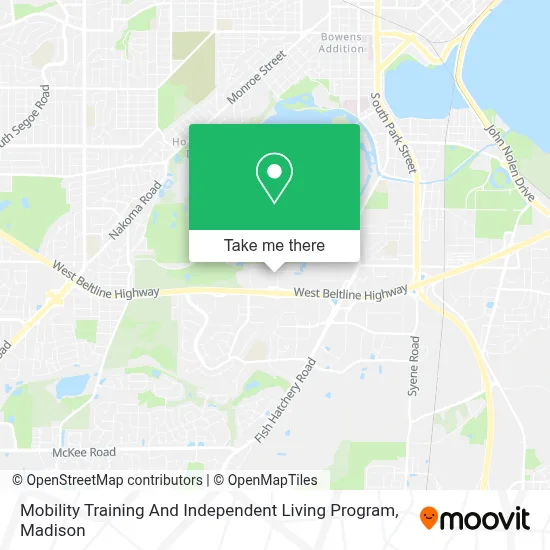 Mapa de Mobility Training And Independent Living Program