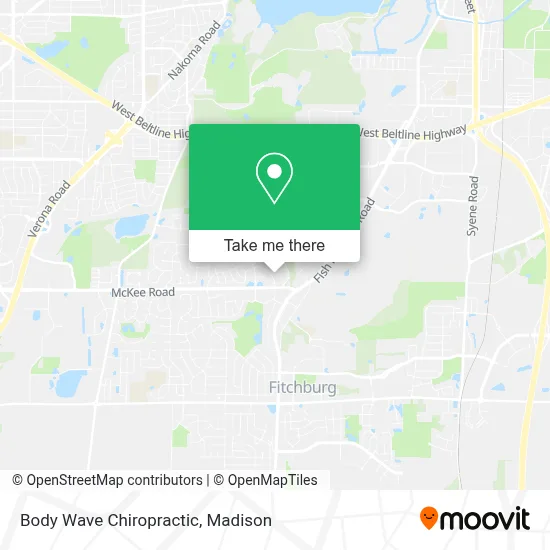 Body Wave Chiropractic map