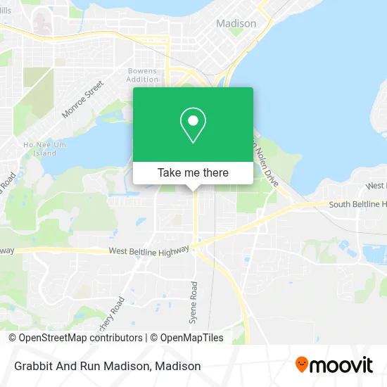 Grabbit And Run Madison map