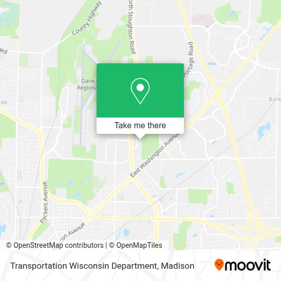 Transportation Wisconsin Department map