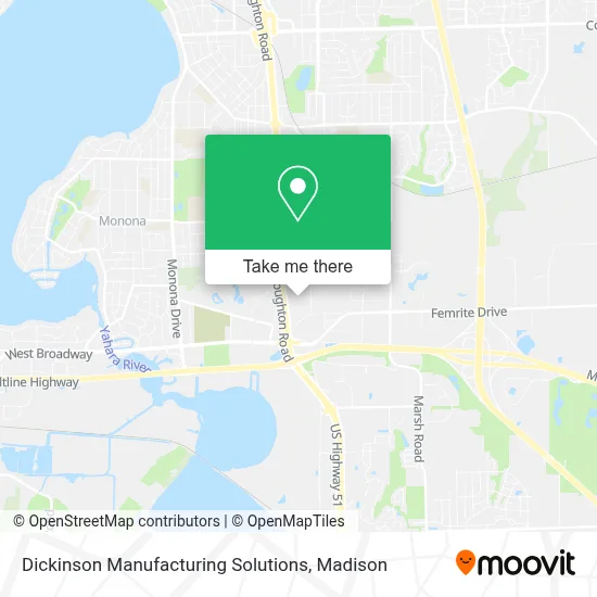 Dickinson Manufacturing Solutions map