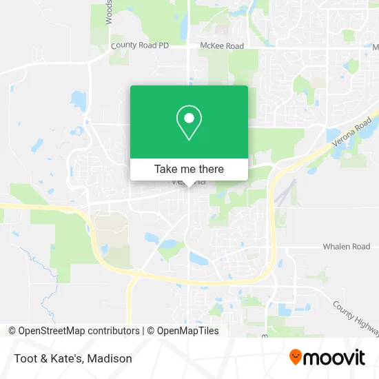 Toot & Kate's map