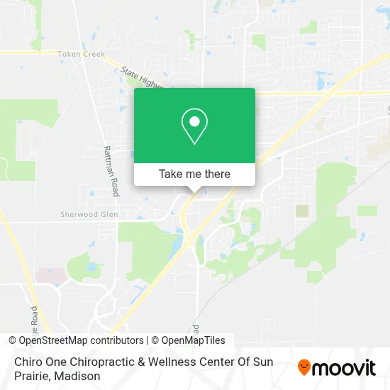 Chiro One Chiropractic & Wellness Center Of Sun Prairie map