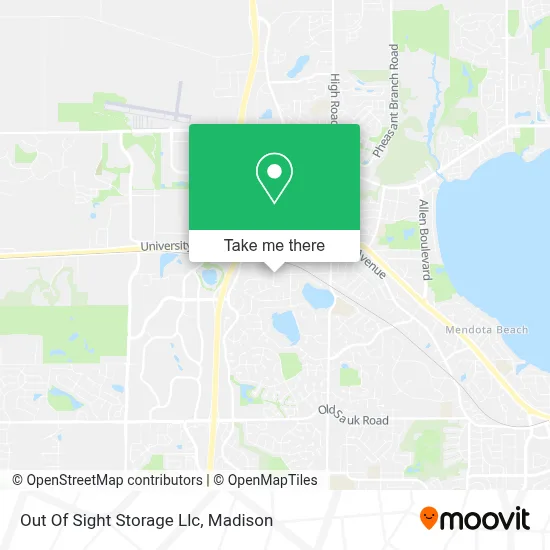 Out Of Sight Storage Llc map