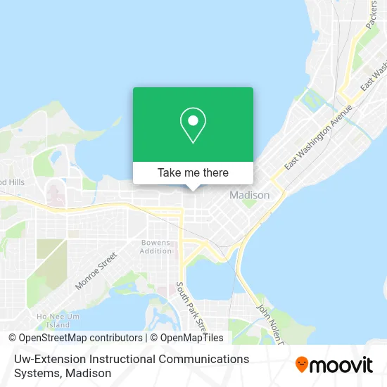 Uw-Extension Instructional Communications Systems map