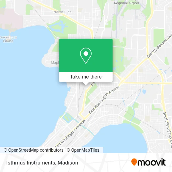 Isthmus Instruments map