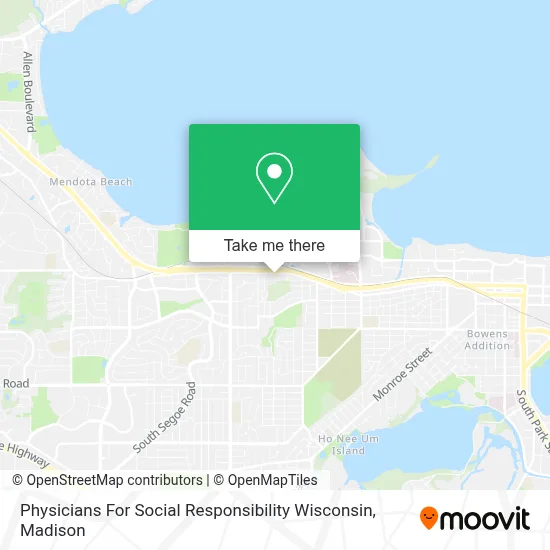 Physicians For Social Responsibility Wisconsin map
