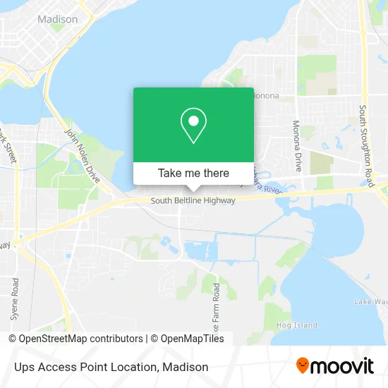 Ups Access Point Location map