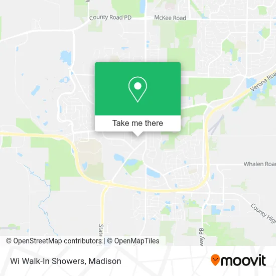 Wi Walk-In Showers map
