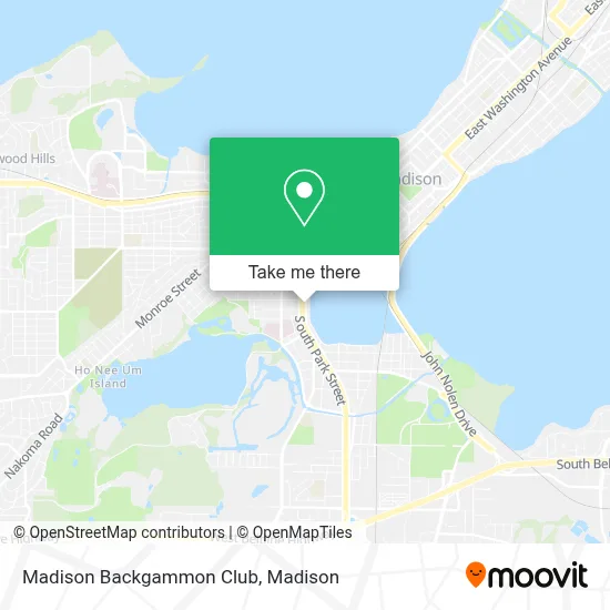 Madison Backgammon Club map