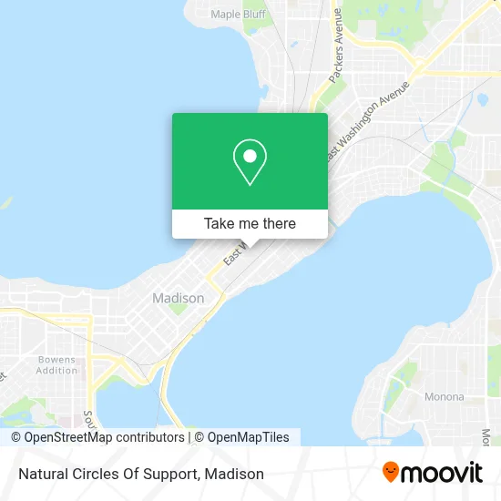 Natural Circles Of Support map