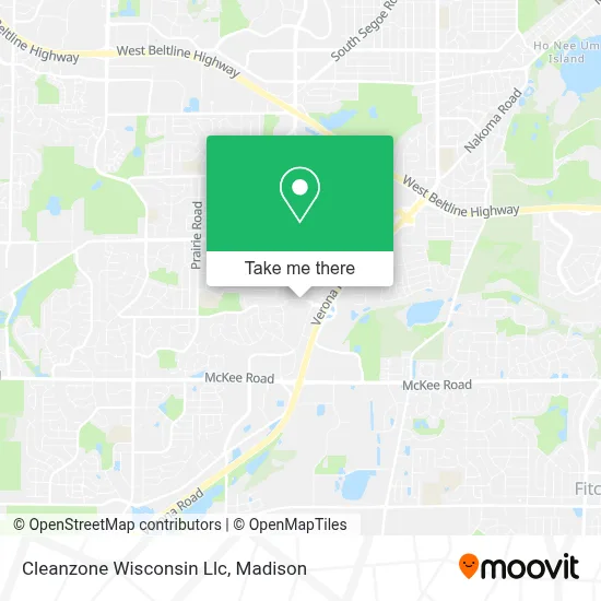 Cleanzone Wisconsin Llc map