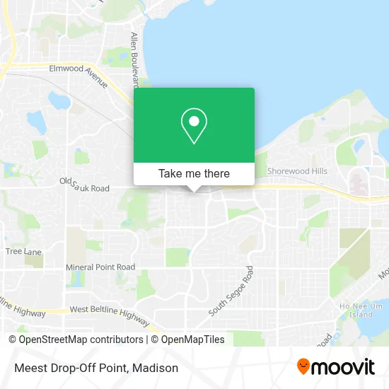 Mapa de Meest Drop-Off Point