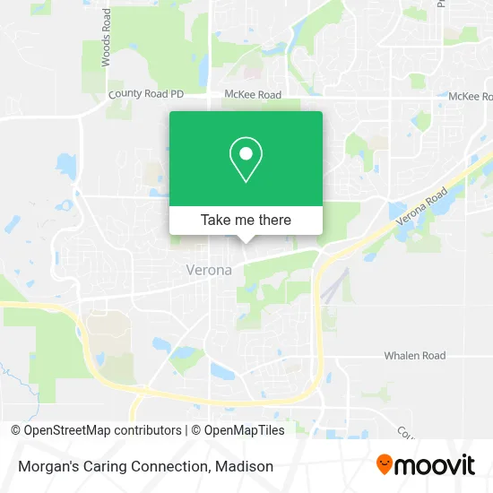 Morgan's Caring Connection map