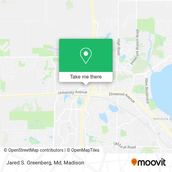 Jared S. Greenberg, Md map