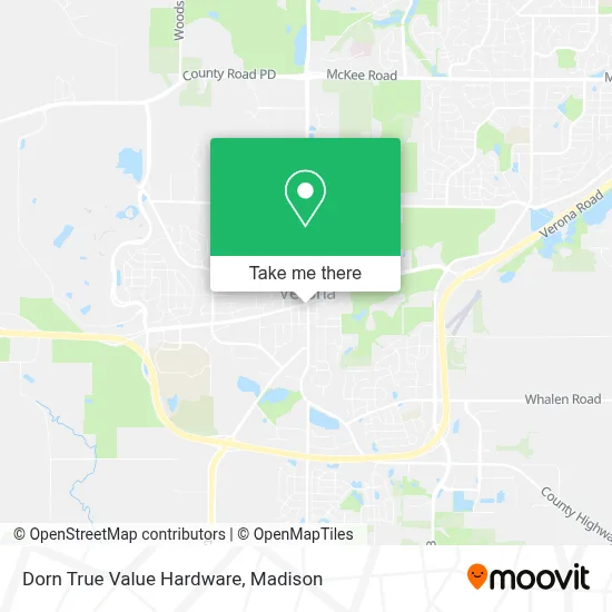 Dorn True Value Hardware map