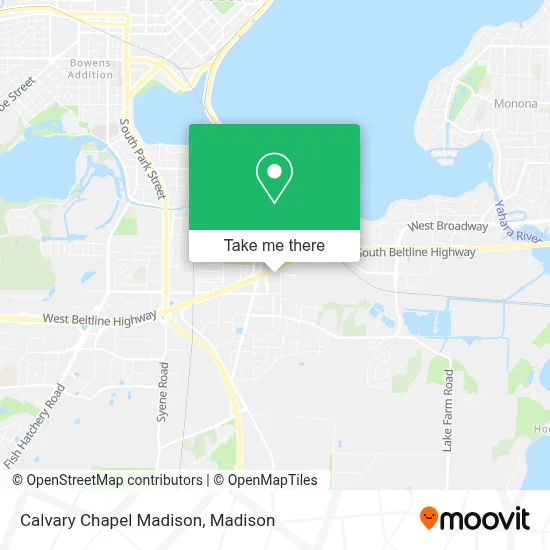 Calvary Chapel Madison map