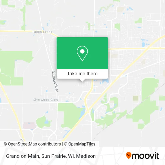 Grand on Main, Sun Prairie, Wi map
