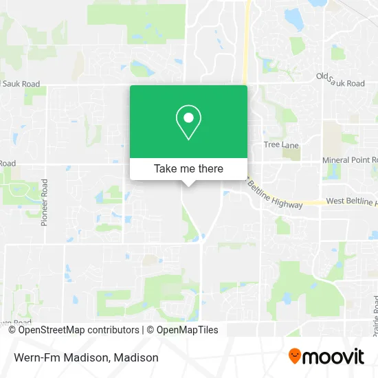 Wern-Fm Madison map