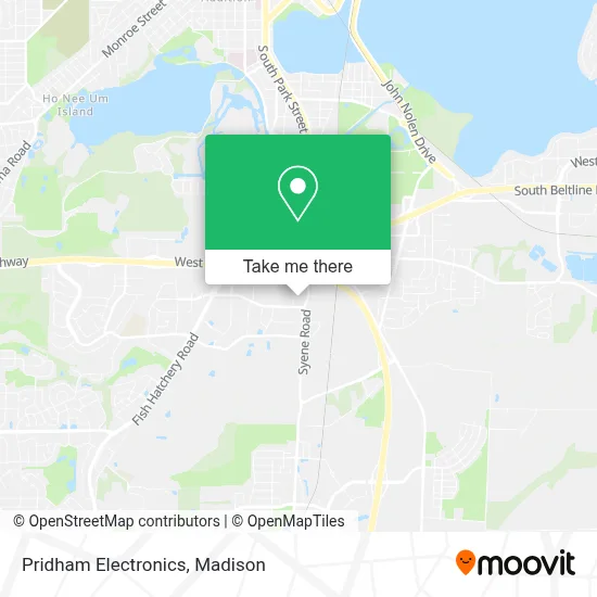 Pridham Electronics map