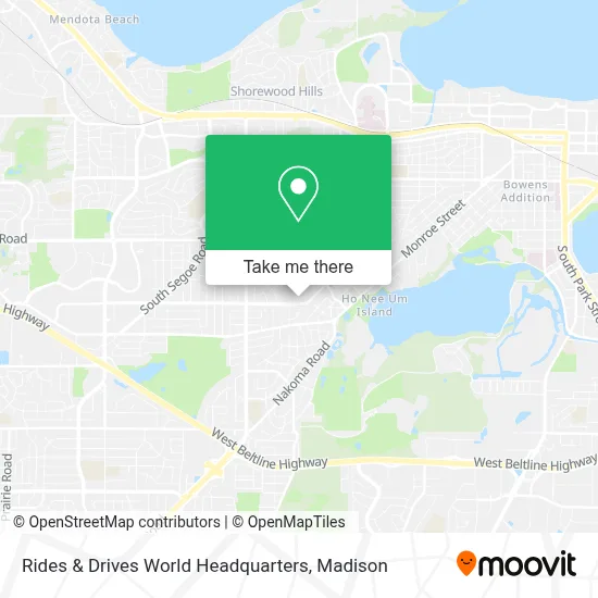 Rides & Drives World Headquarters map
