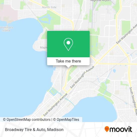 Broadway Tire & Auto map