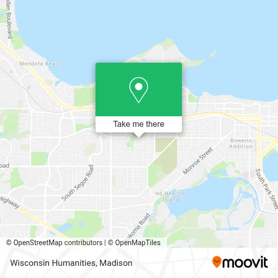 Wisconsin Humanities map